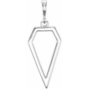 Sterling Silver Geometric Pendant