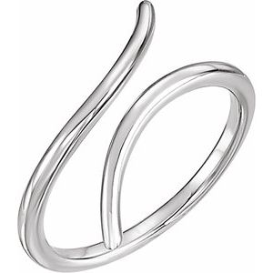 Sterling Silver Bypass Ring