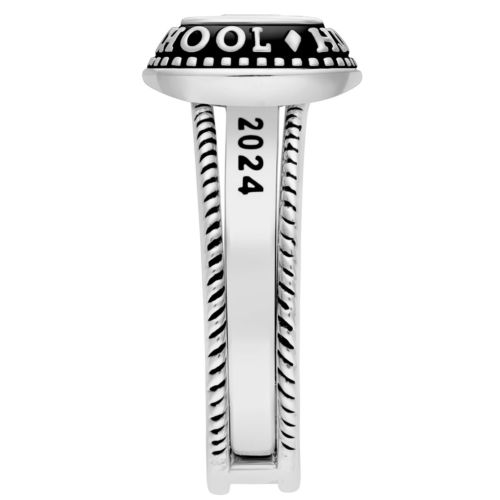 Sterling Silver Class Ring with Jacket