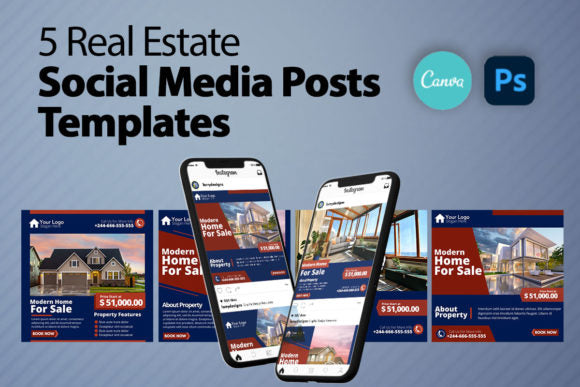 5 Real Estate Social Ads Templates