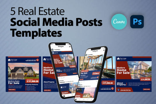 5 Real Estate Social Ads Templates