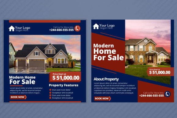 5 Real Estate Social Ads Templates