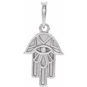 Colgante Hamsa de plata de ley