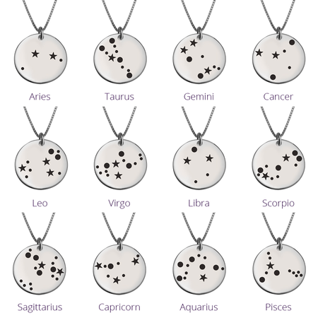 Star Zodiac Constellation Necklace