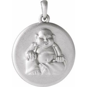 Platinum Buddha Pendant