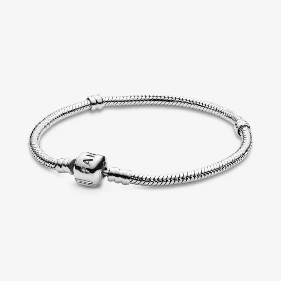 Pulsera con dijes de cadena de serpiente europea para niños/jóvenes