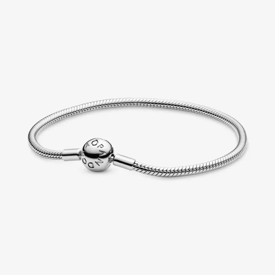 Pulsera con dijes de cadena de serpiente europea para niños/jóvenes