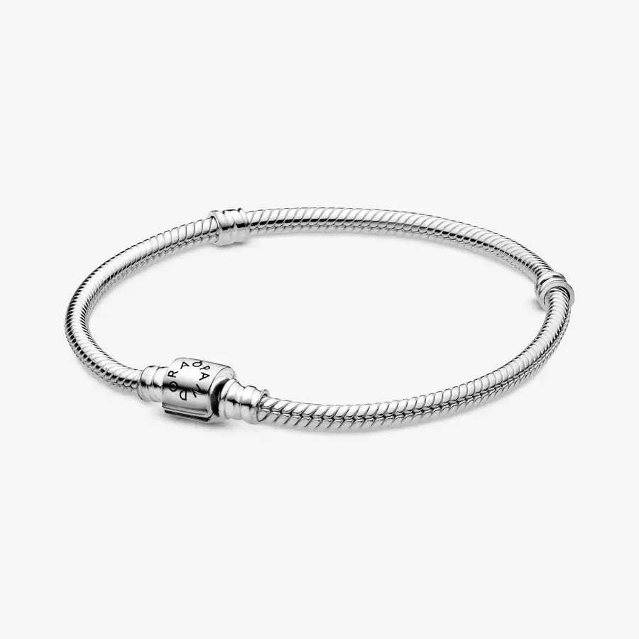 Pulsera con dijes de cadena de serpiente europea para niños/jóvenes