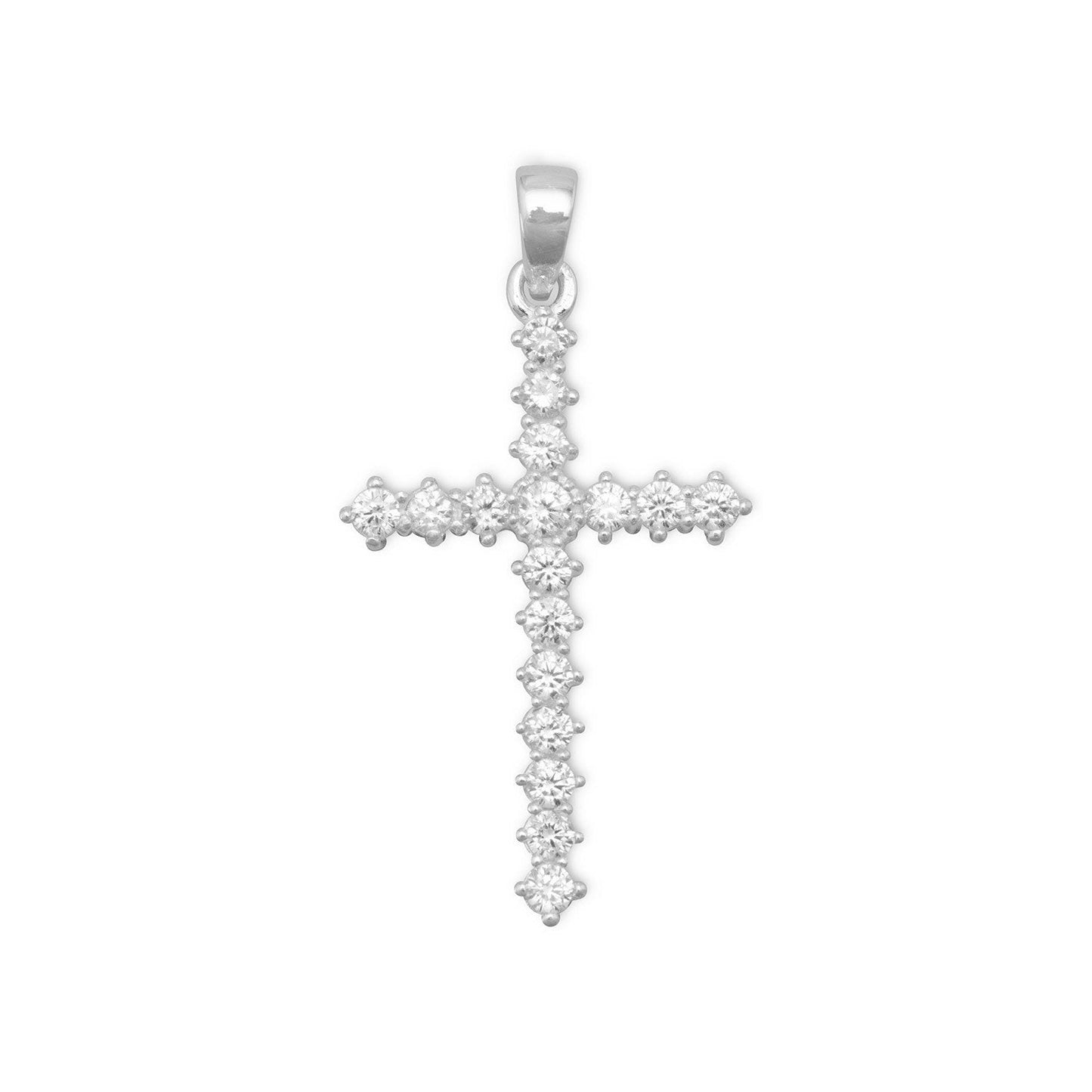 CZ Cross Pendant