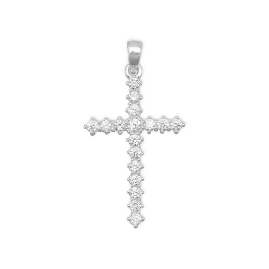 CZ Cross Pendant