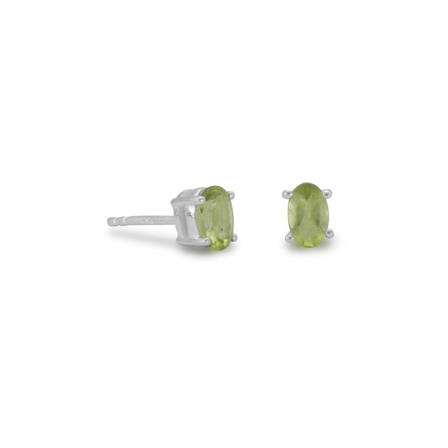 Oval Peridot Earrings