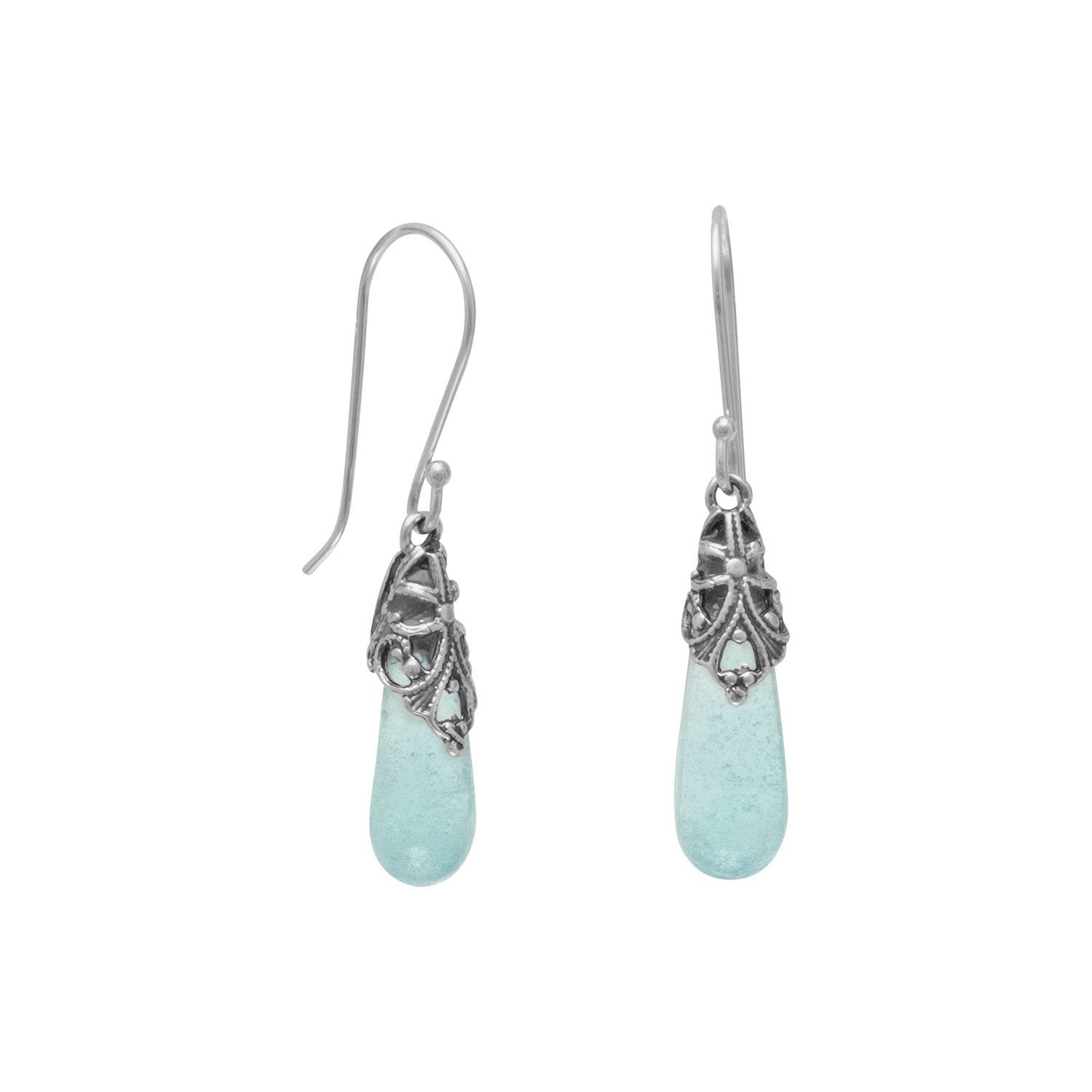 Roman Glass Drop Earrings