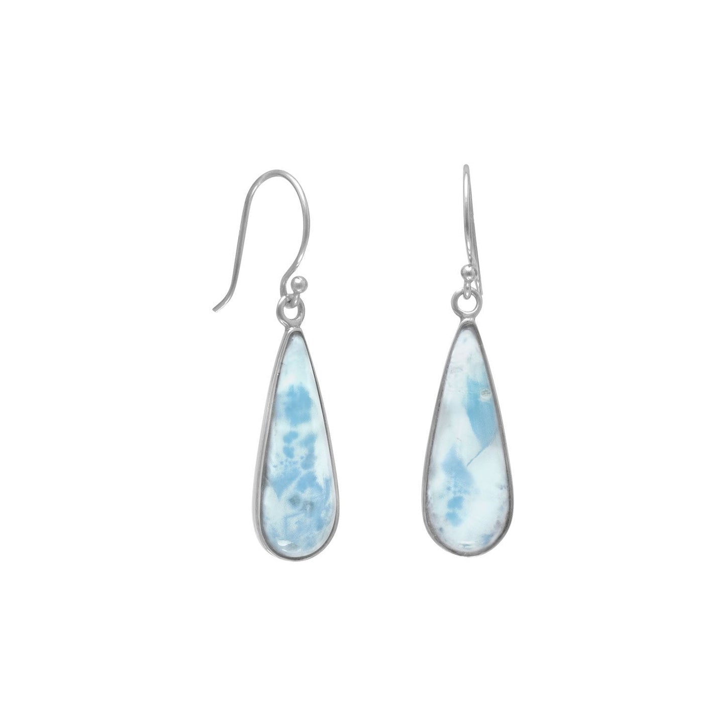 Pear Shape Larimar Earrings