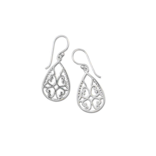 Ornate Cut Out Design Earrings