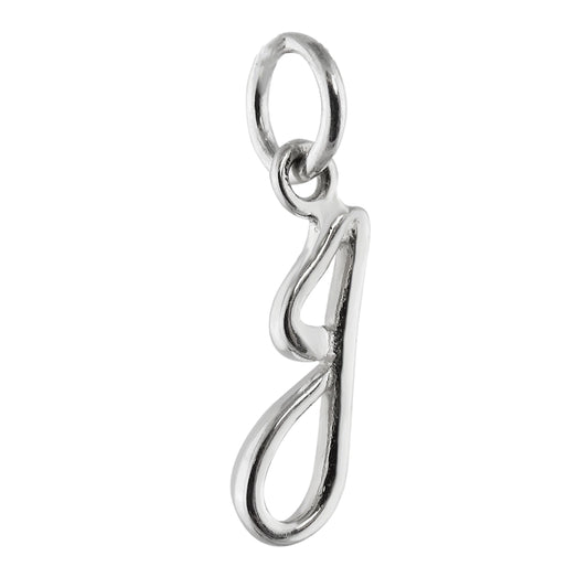 Tiny Initial Letter J Charm