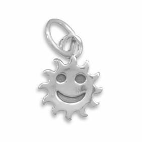 Smiley Face Sun Charm