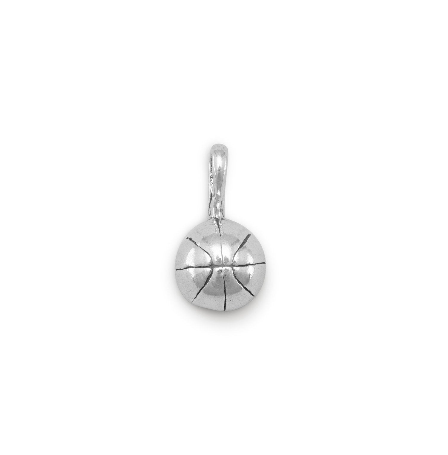 Small 3D Basketball Charm