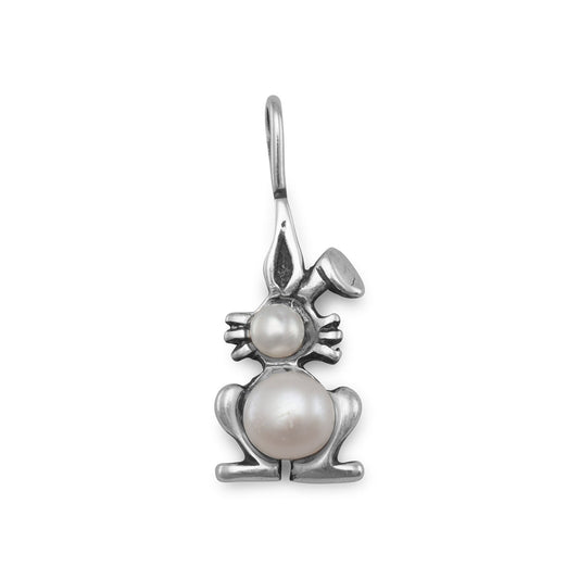 Cultured Freshwater Pearl Bunny Pendant