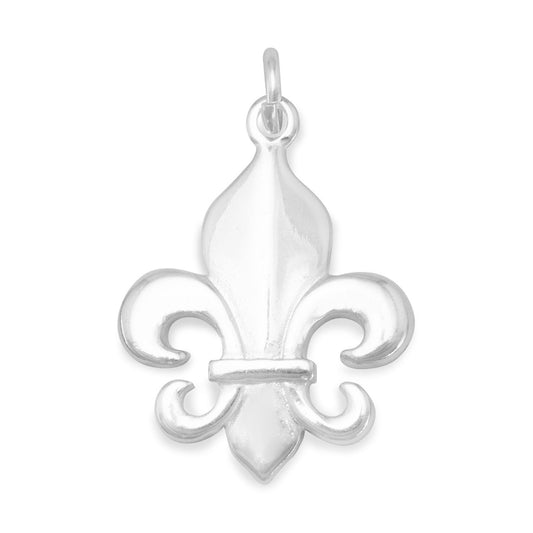 Polished Fleur de Lis Charm