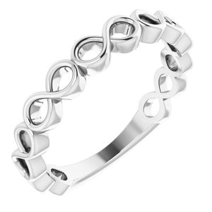 Sterling Silver Infinity Stackable Ring