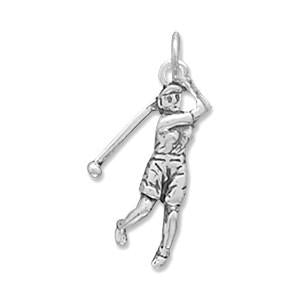 Female Golfer Charm