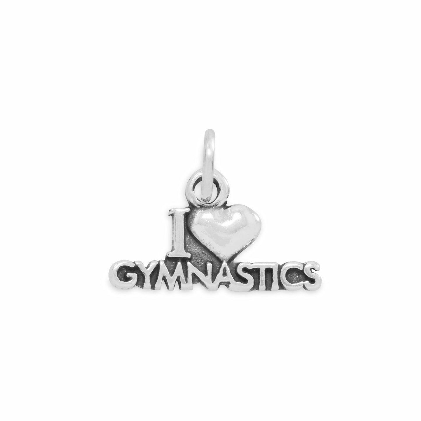 I Love Gymnastics Charm