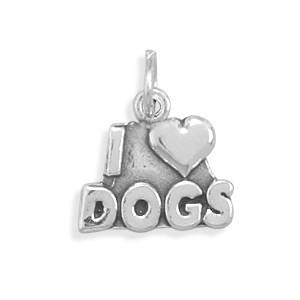 I Love Dogs Charm