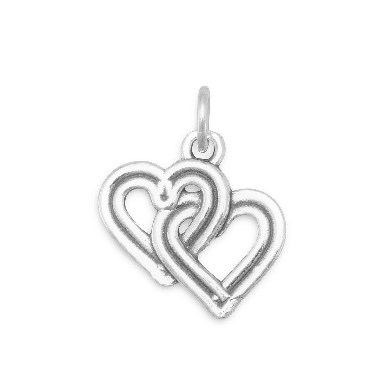 Reversible Interwoven Hearts Charm