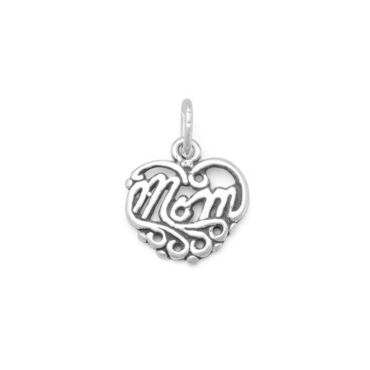 Mom Heart Charm