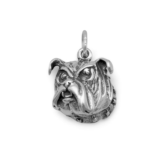 Bulldog Face Charm