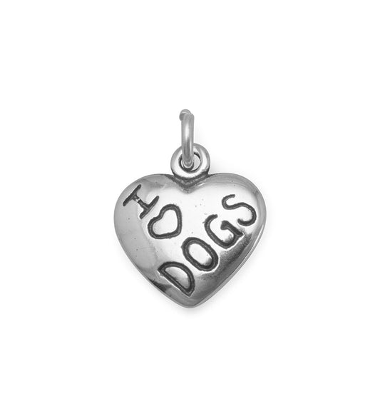 I Love DOGS Charm