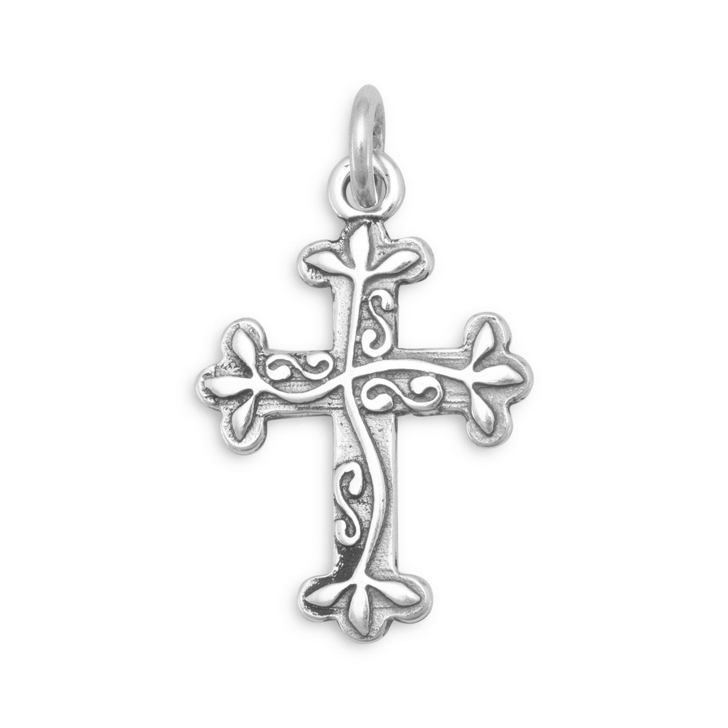 Oxidized Reversible Cross Charm