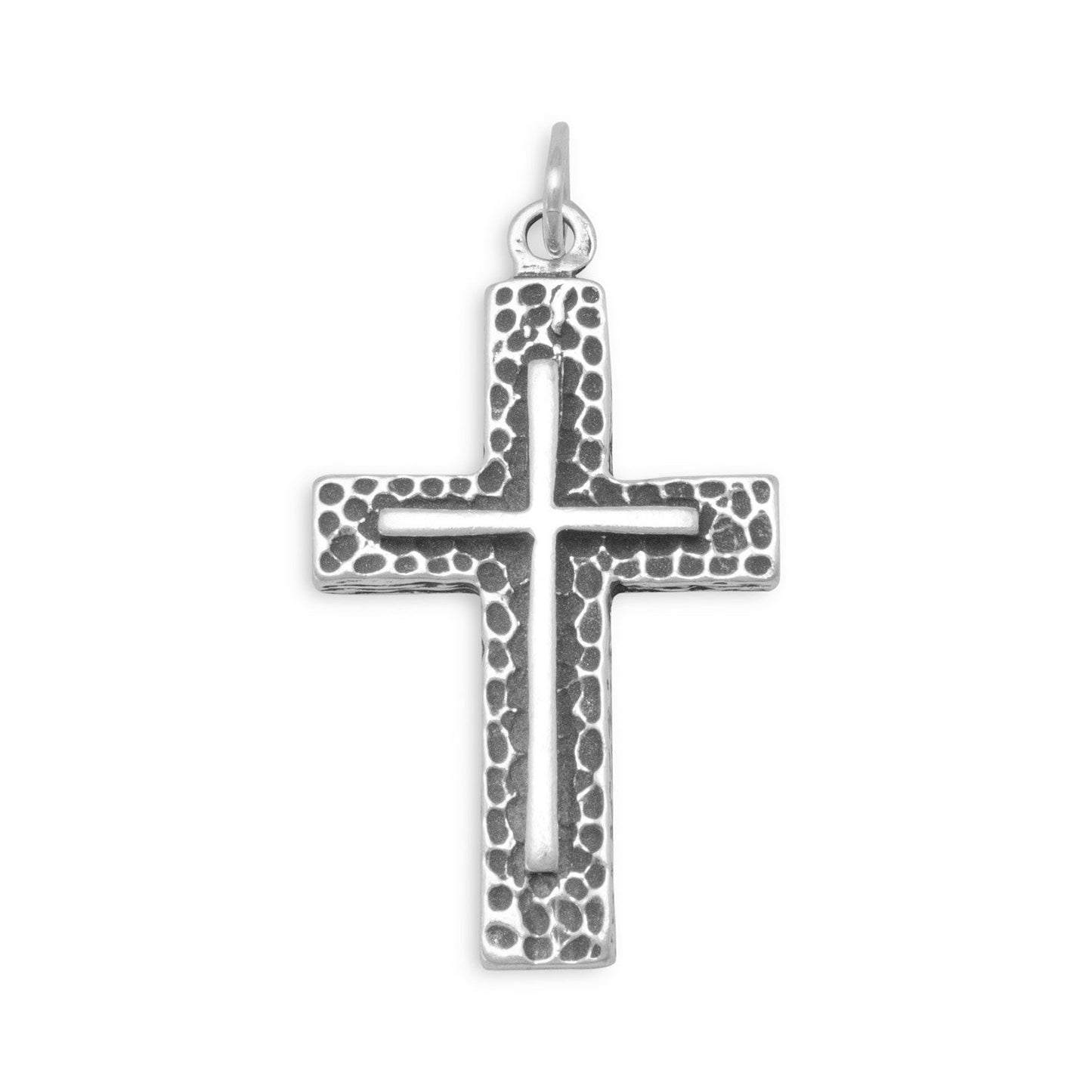 Textured Cross Pendant