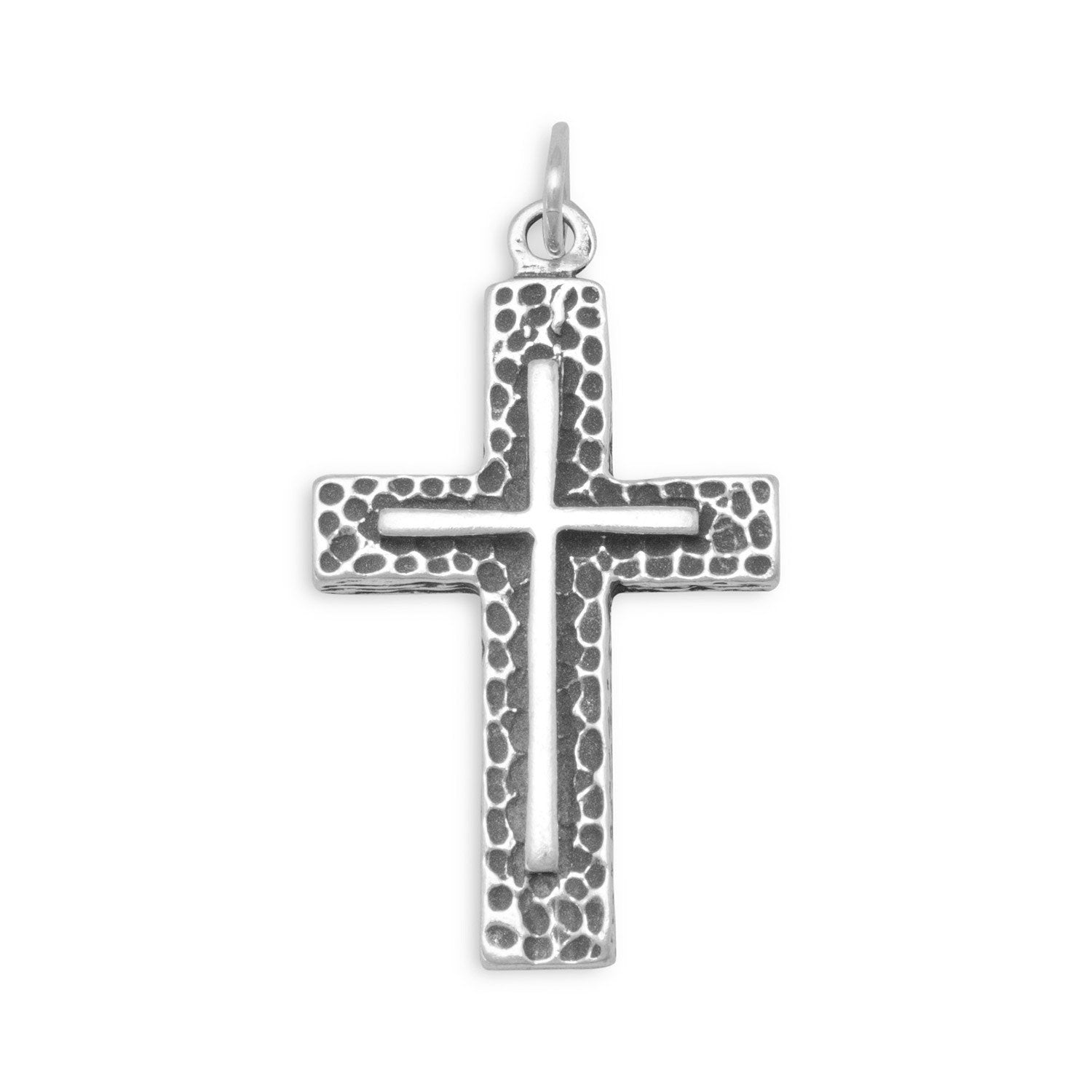 Textured Cross Pendant