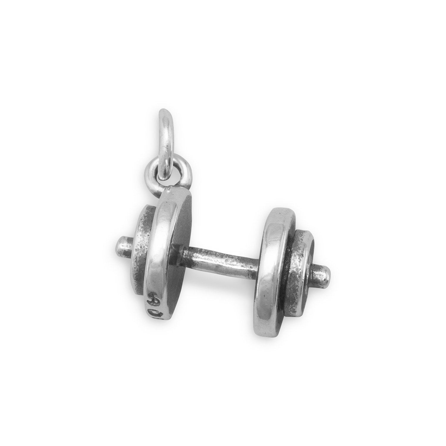 Oxidized Dumbbell Charm