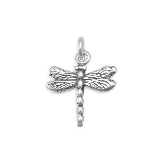 Oxidized Dragonfly Charm