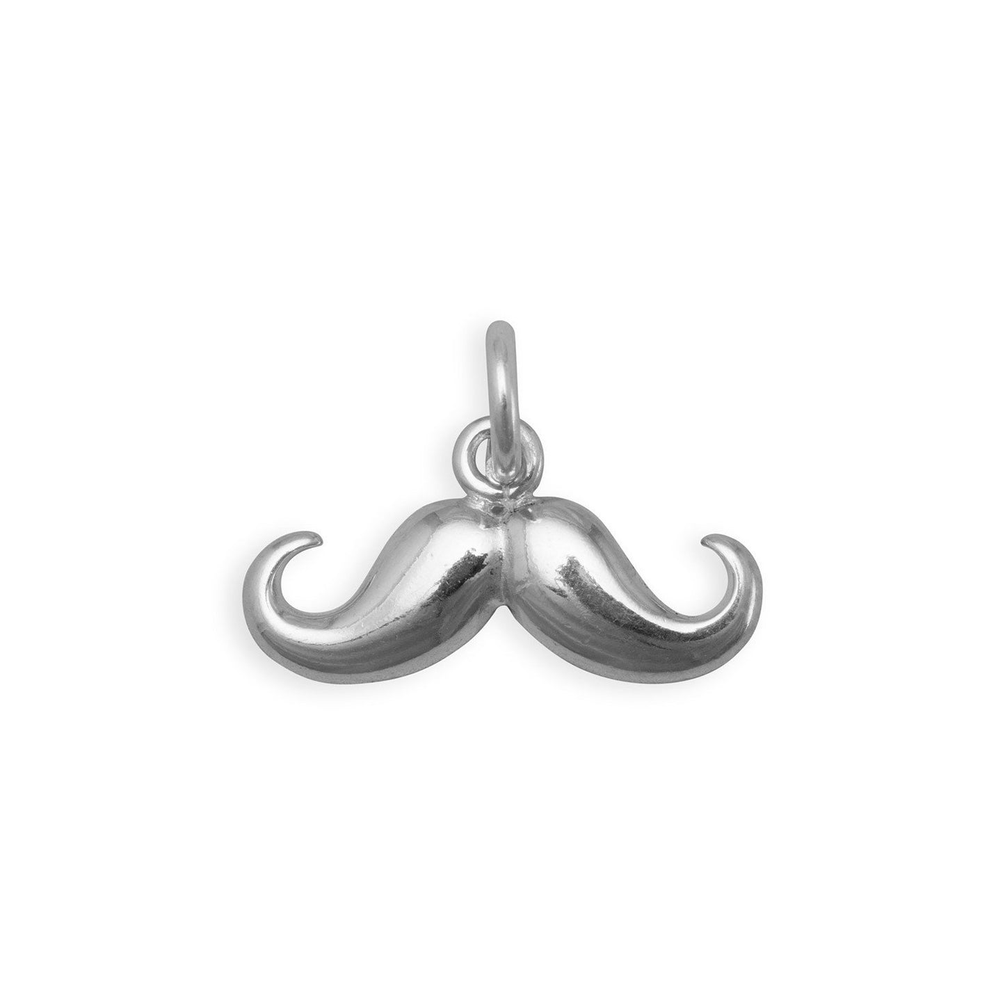 Polished Mustache Charm