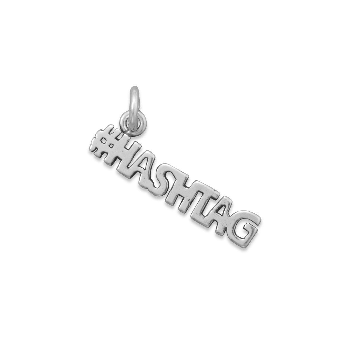 Oxidized #HASHTAG Charm