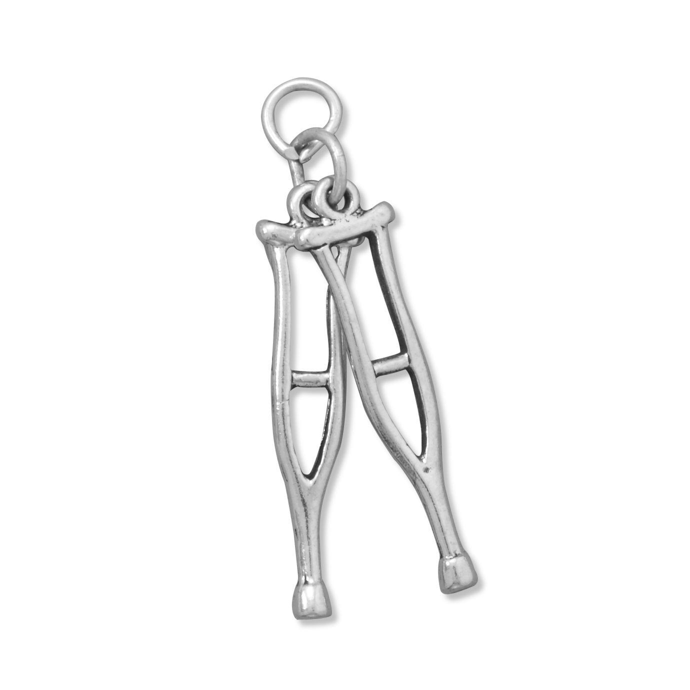 Pair of Crutches Charm