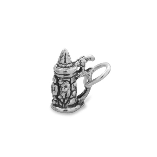 Oxidized Beer Stein Charm