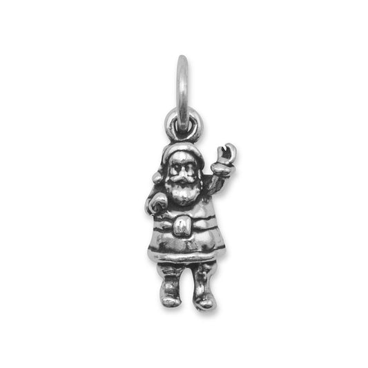 Oxidized Santa Claus Charm