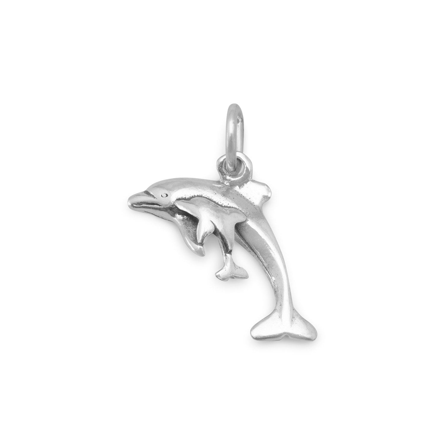 Dolphin with Calf Charm