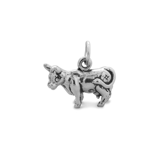 Oxidized Cow Charm