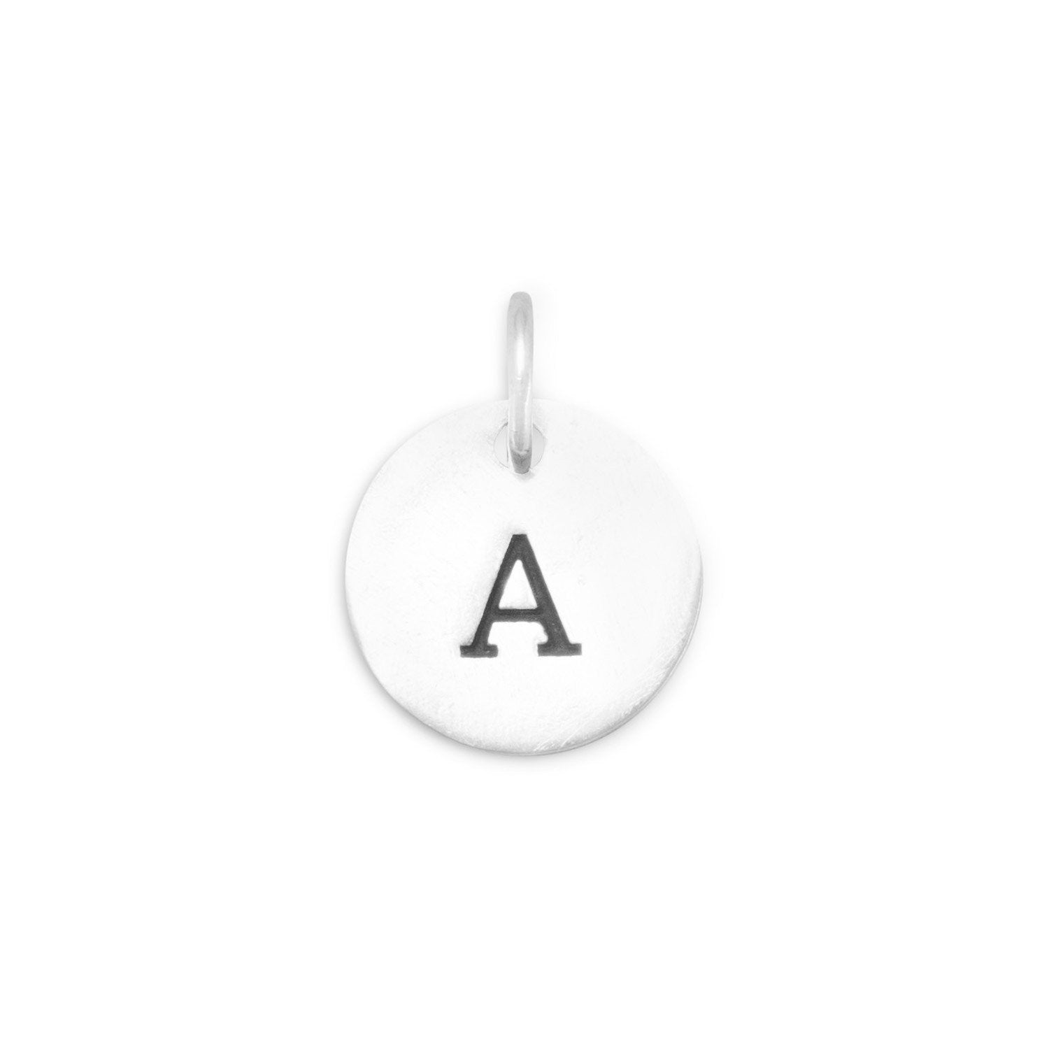 Oxidized Initial "A" Charm