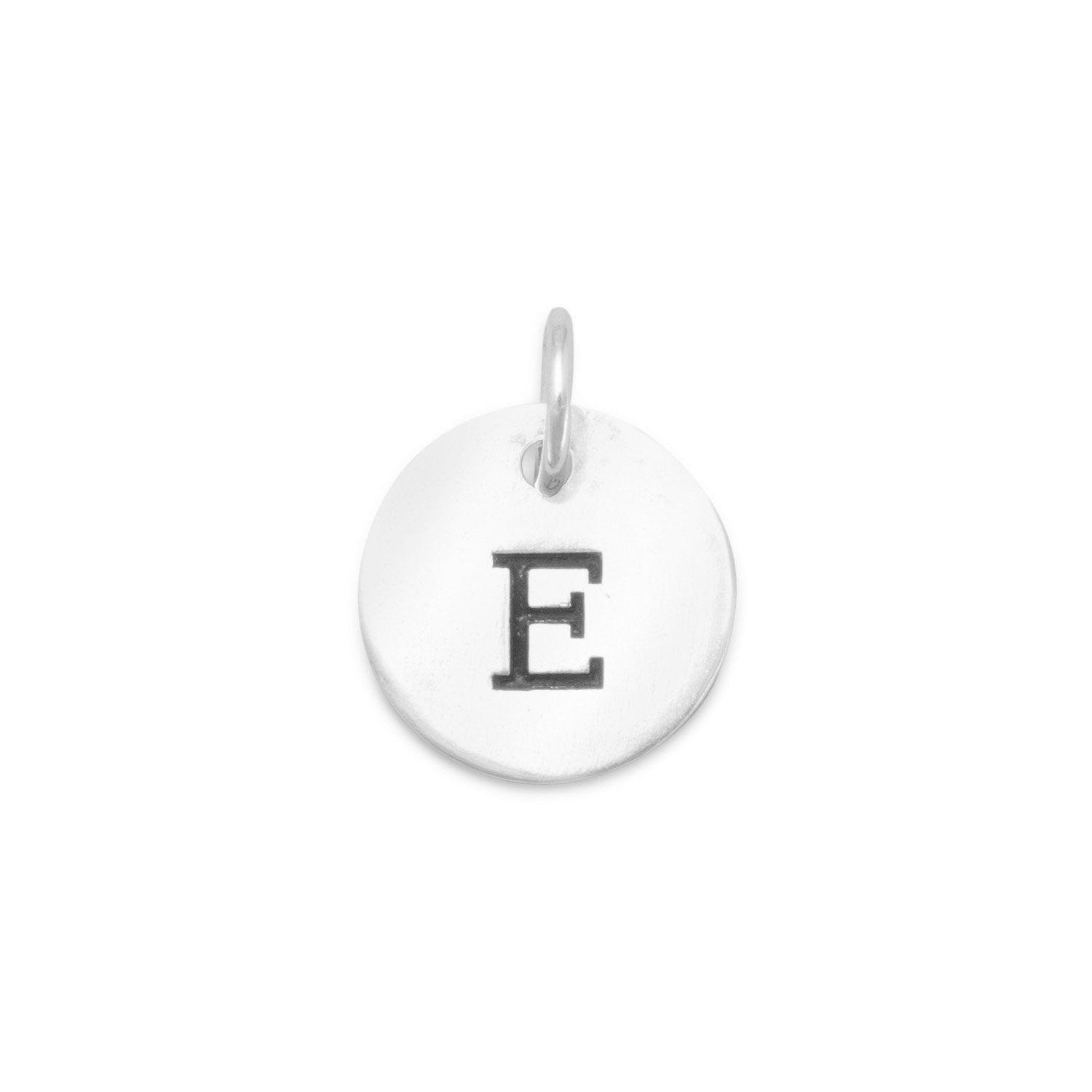 Oxidized Initial "E" Charm