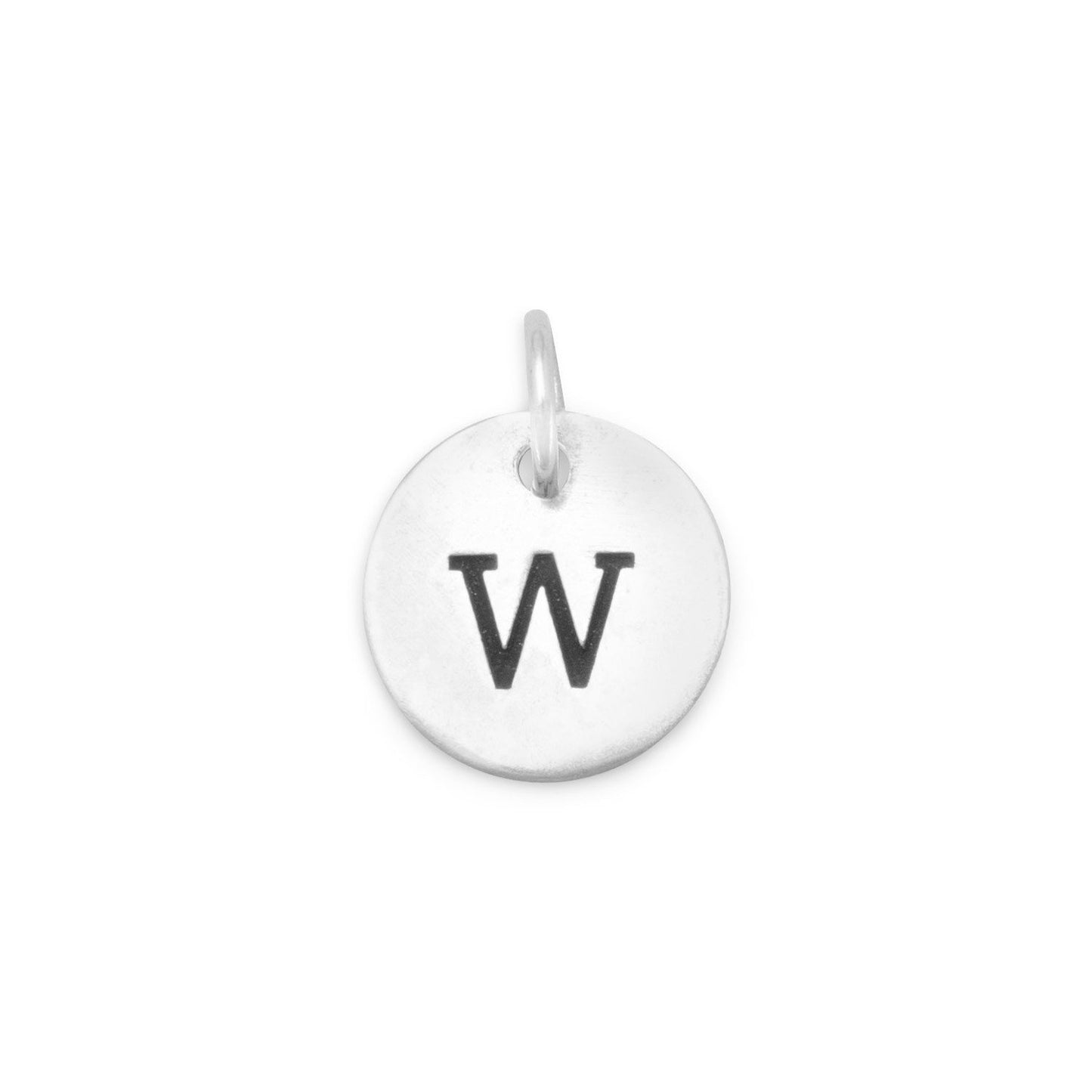 Oxidized Initial "W" Charm