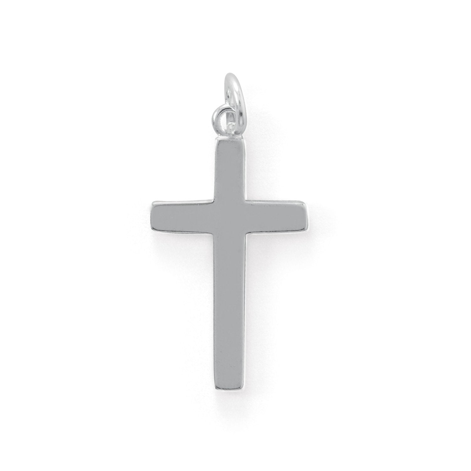 Medium Polished Cross Charm