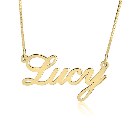 14K Gold Classic Name Necklace