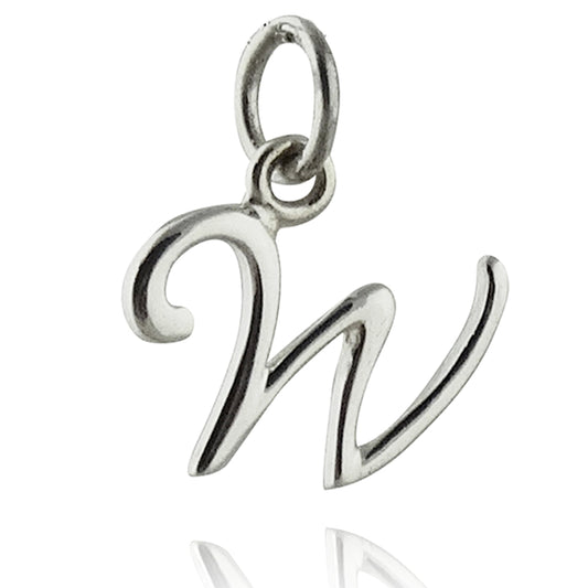 Tiny Initial Letter W Charm