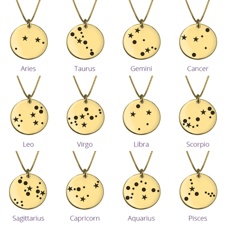 Star Zodiac Constellation Necklace